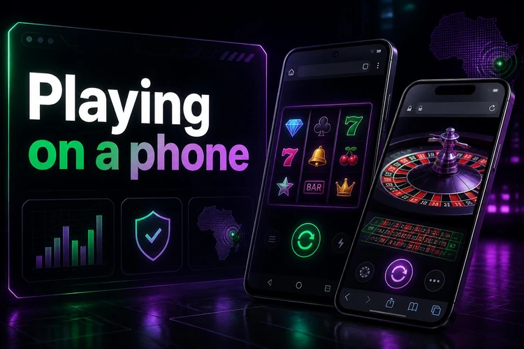 Playing on a phone